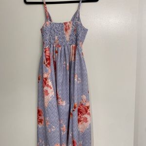 Pattern Tie Front dress